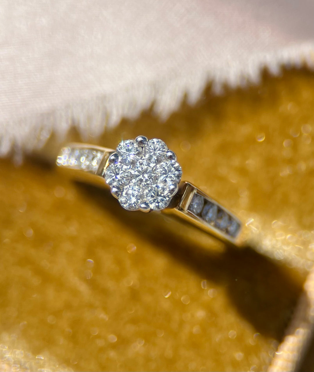 Sparkling 5/8ctw Diamond Ring in 14k Yellow Gold