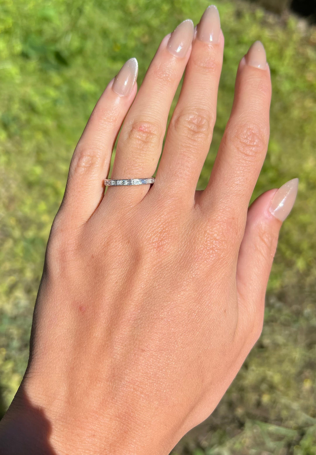 Calibré Art Deco Diamond Platinum Band