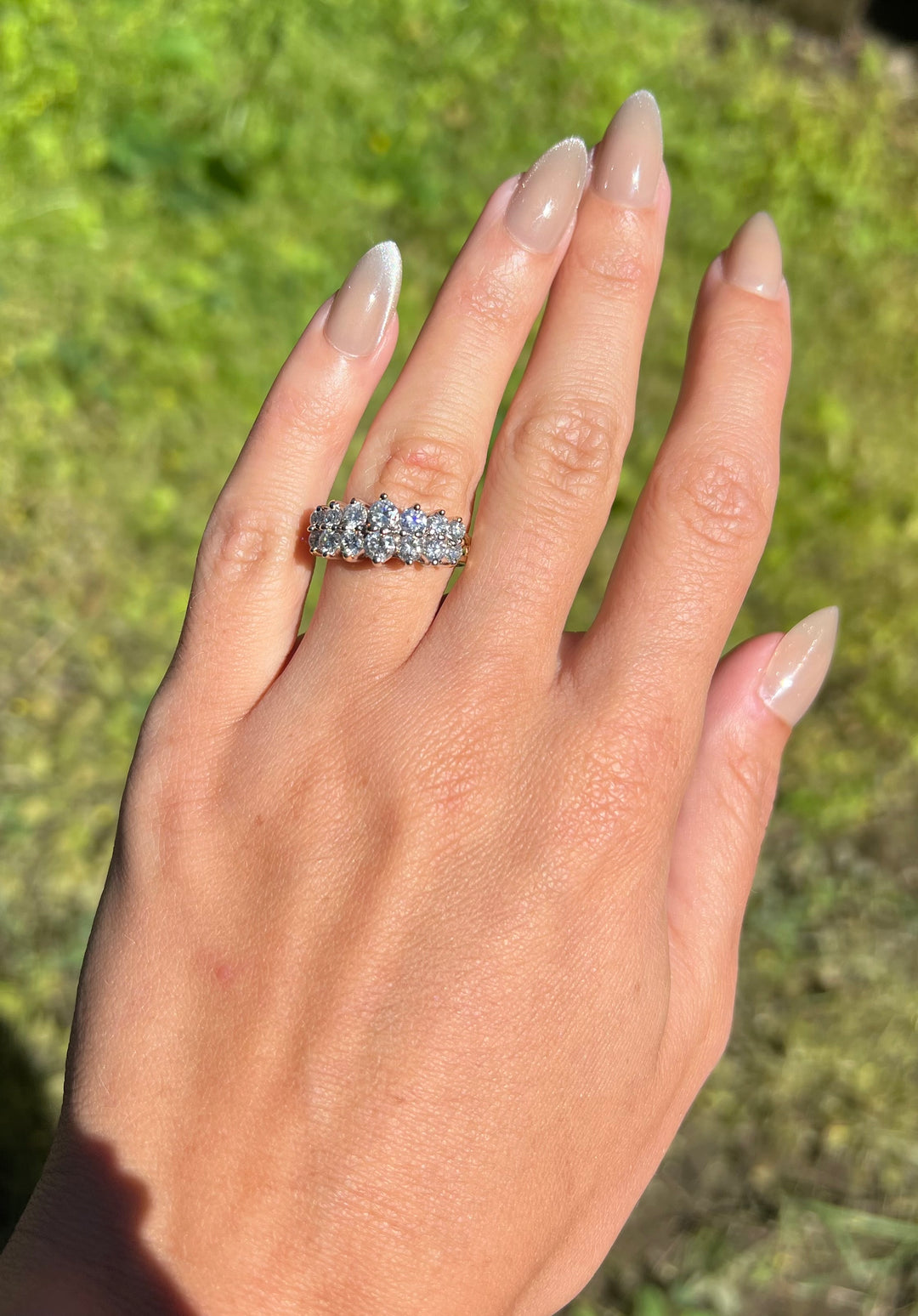 Bright Sky 90’s Vintage Diamond Ring in 14k Gold