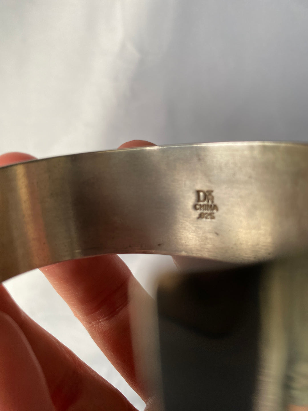 Vintage Desert Rose Trading Bangle Bracelet in Sterling Silver