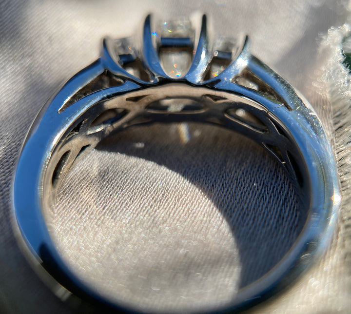 Emerald Legacy 1.40 tcw Diamond Ring in 18k White Gold