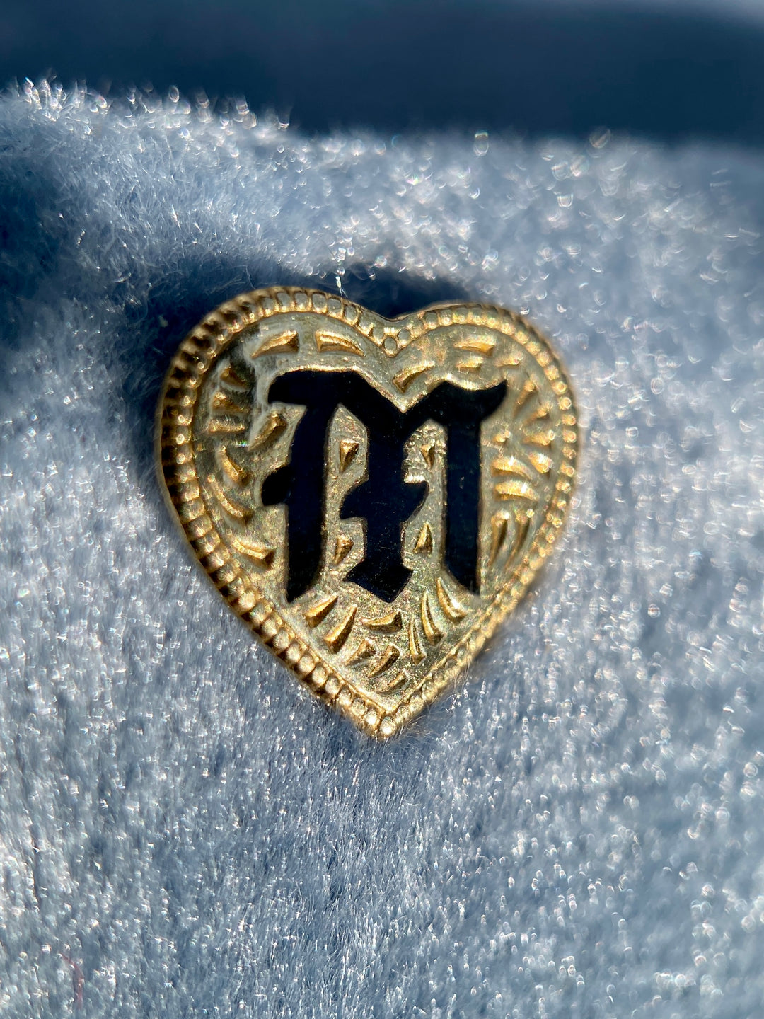 Hawaiian Heirloom “M” Earrings in 14k Yellow Gold