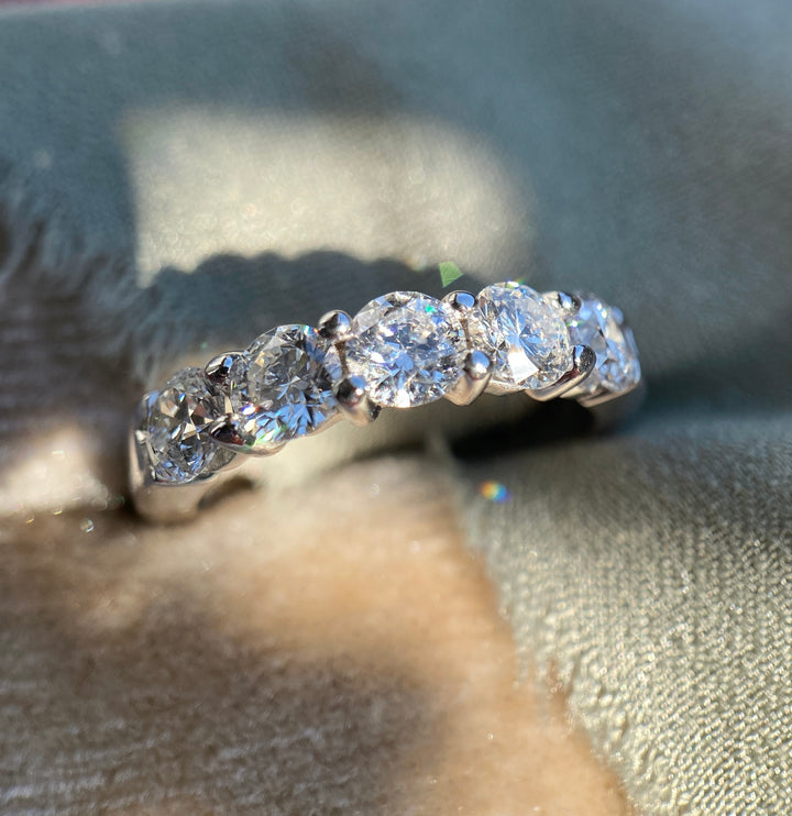 Constellation Diamond Band in 14k White Gold