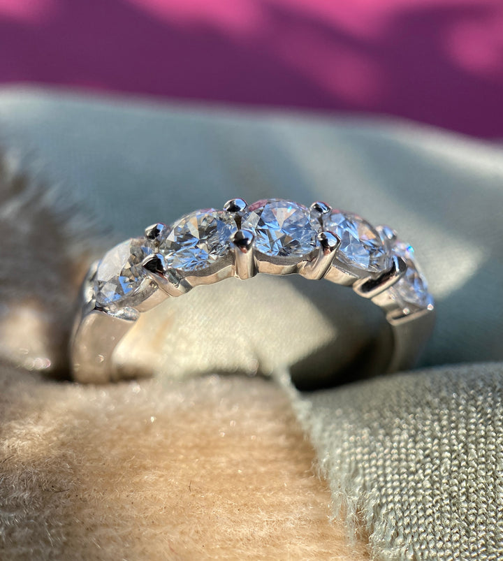 Constellation Diamond Band in 14k White Gold