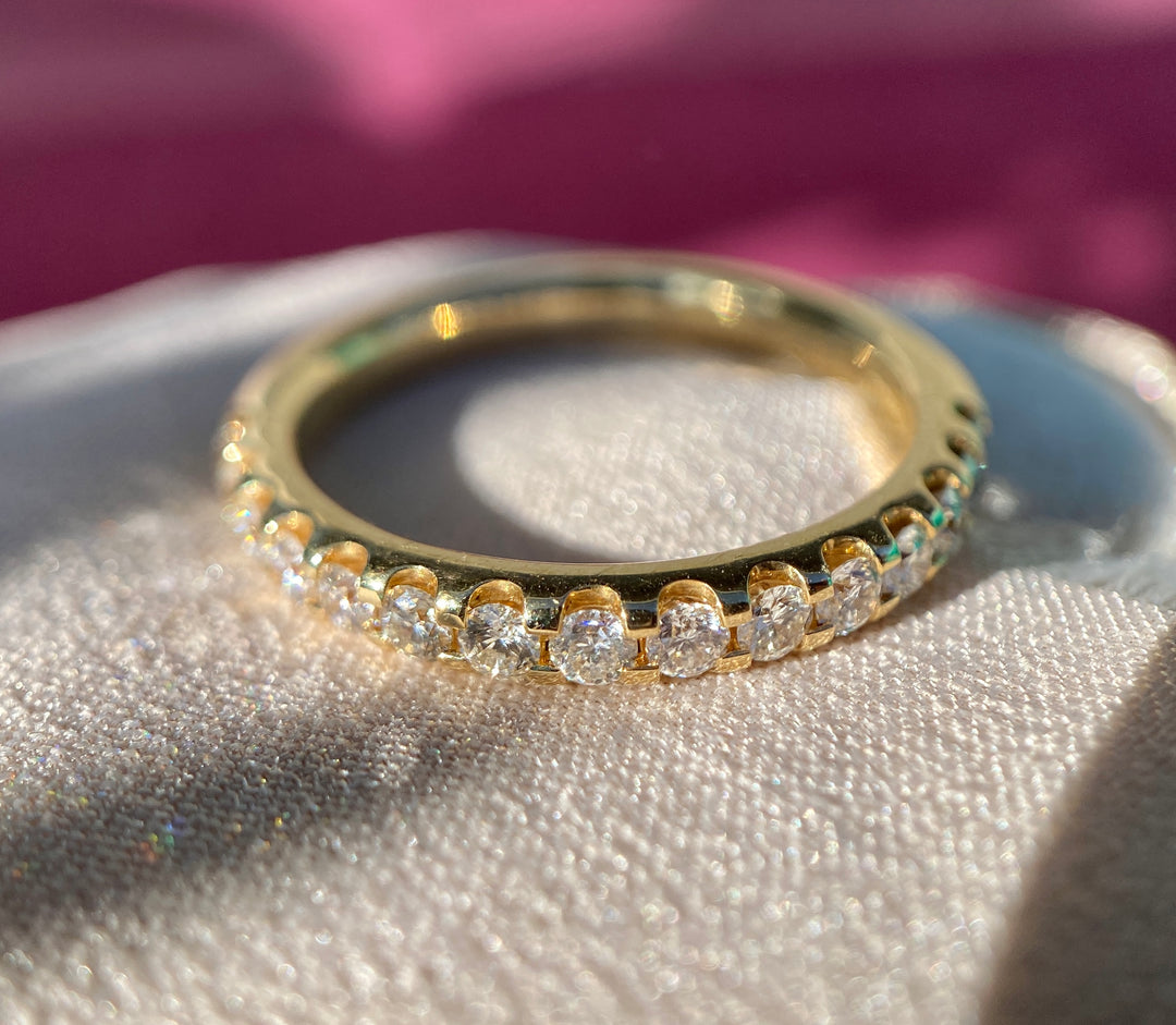 Shine Bright Diamond Band in 18k Yellow Gold