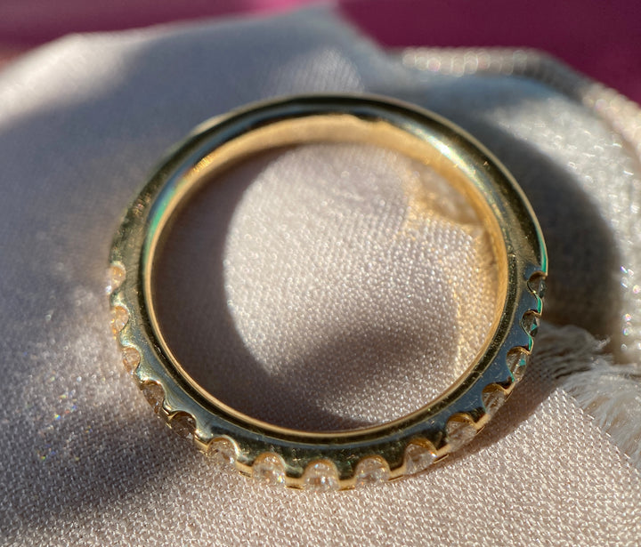 Shine Bright Diamond Band in 18k Yellow Gold