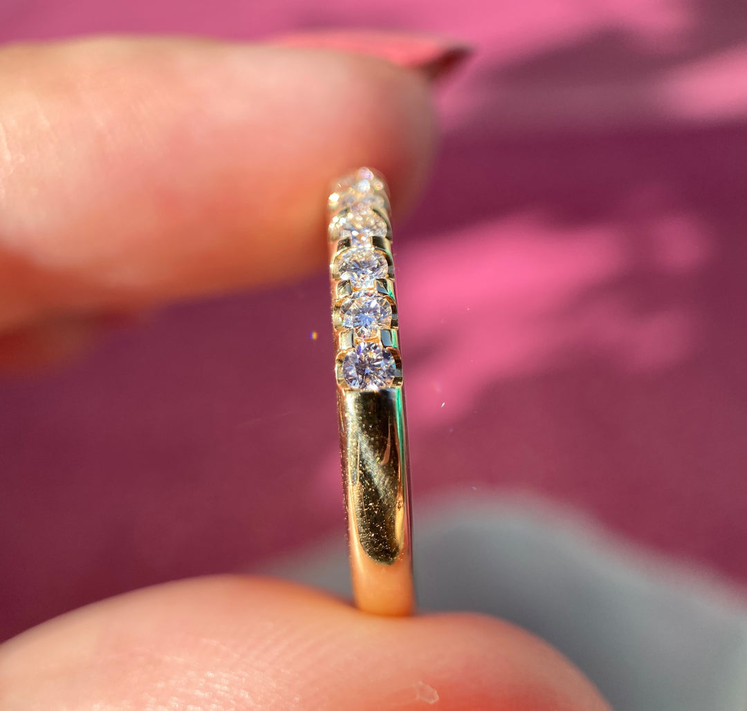 Shine Bright Diamond Band in 18k Yellow Gold