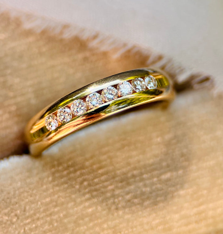 Over 3/4 Carat tw Bold Diamond Engagement Ring Set in 14k Yellow Gold