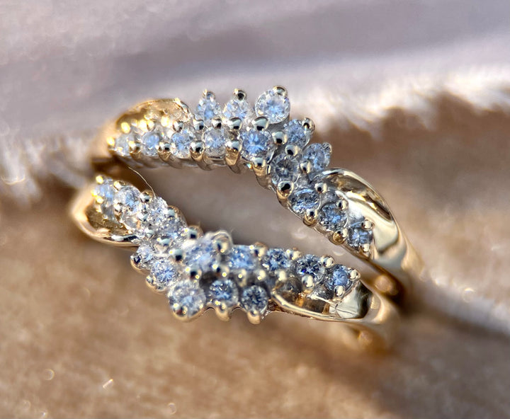 Stunning Over 1 Carat TW Diamond Solitaire and Enhancer