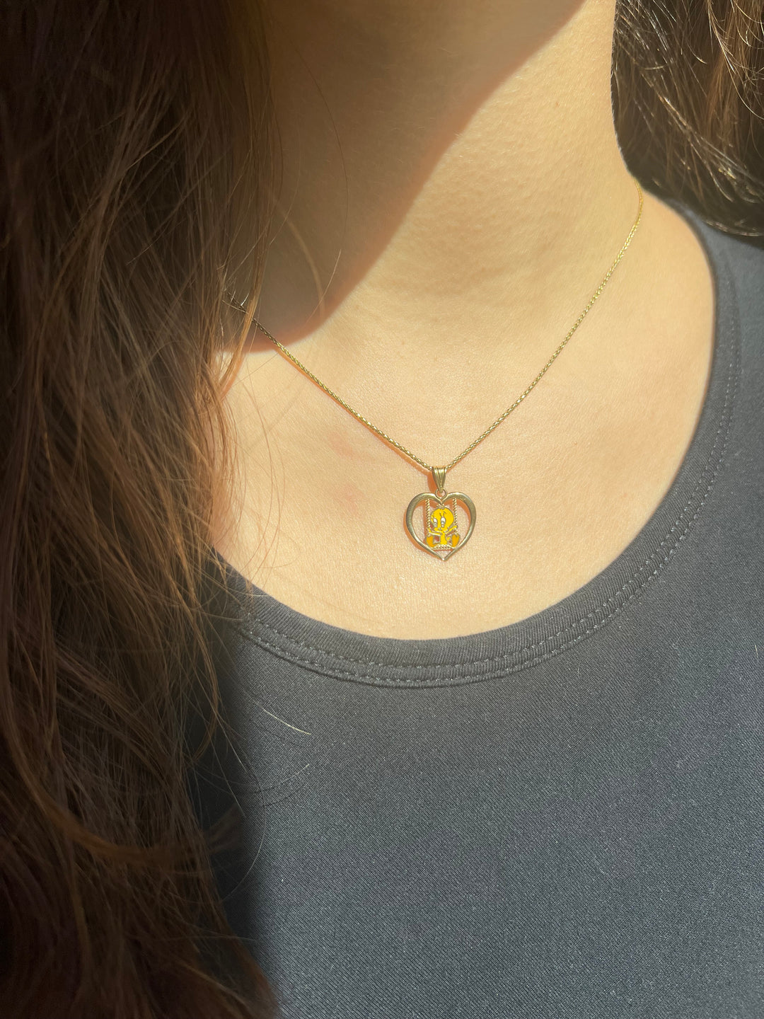 Yellow Canary Pendant in 14k Yellow Gold