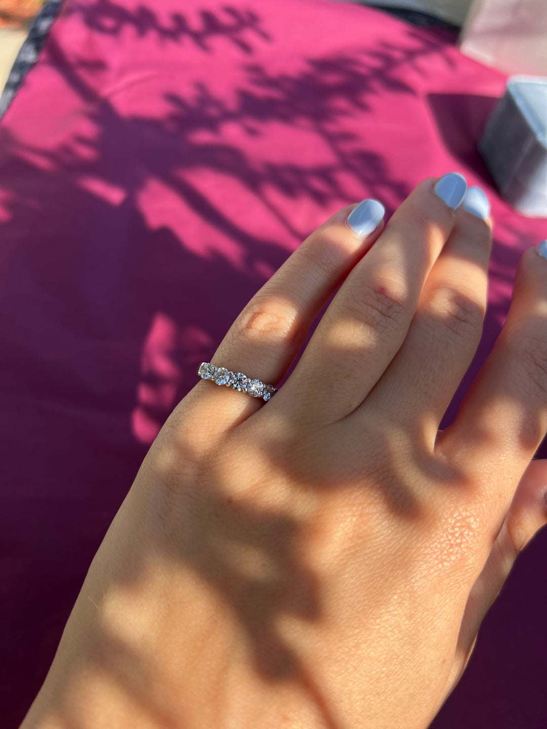 Constellation Diamond Band in 14k White Gold
