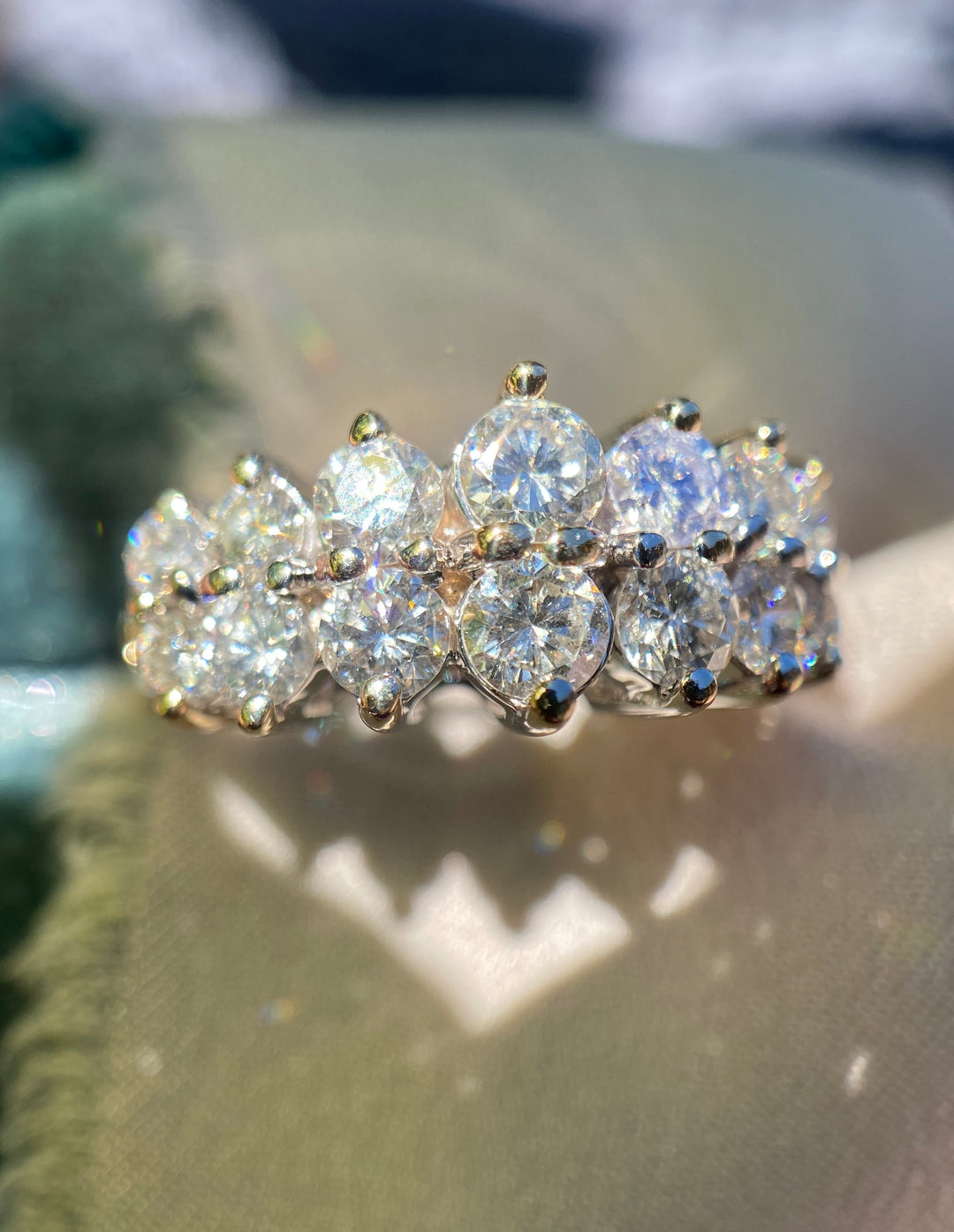 Bright Sky 90’s Vintage Diamond Ring in 14k Gold
