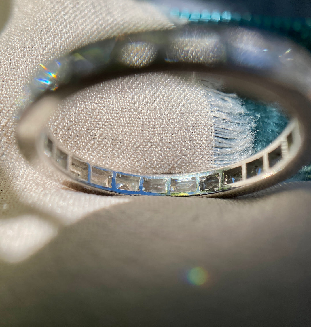 Calibré Art Deco Diamond Platinum Band
