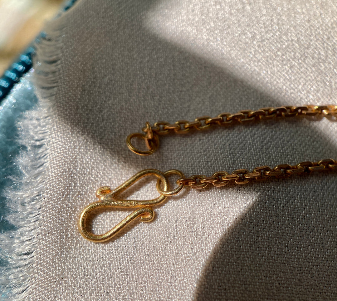 Antique c.1900 Chain Necklace In 14k Rose Gold 23.25"