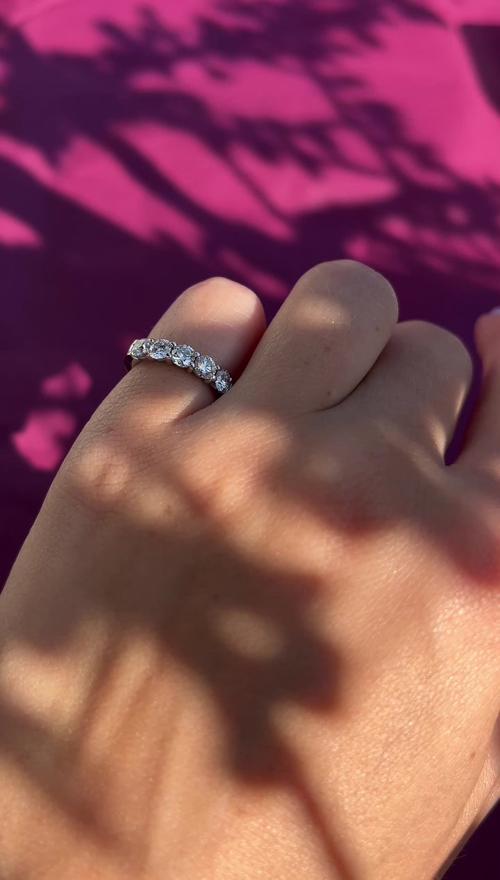 Constellation Diamond Band in 14k White Gold