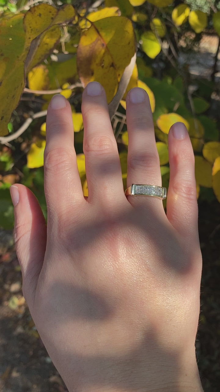 Bright & Buttery .50tcw Diamond Ring in 18k Yellow Gold