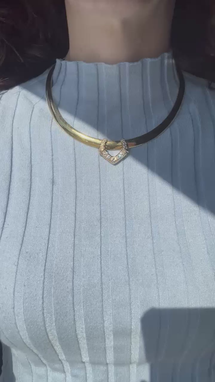 1.25 TCW Omega Slider Diamond Pendant in 14k Yellow Gold