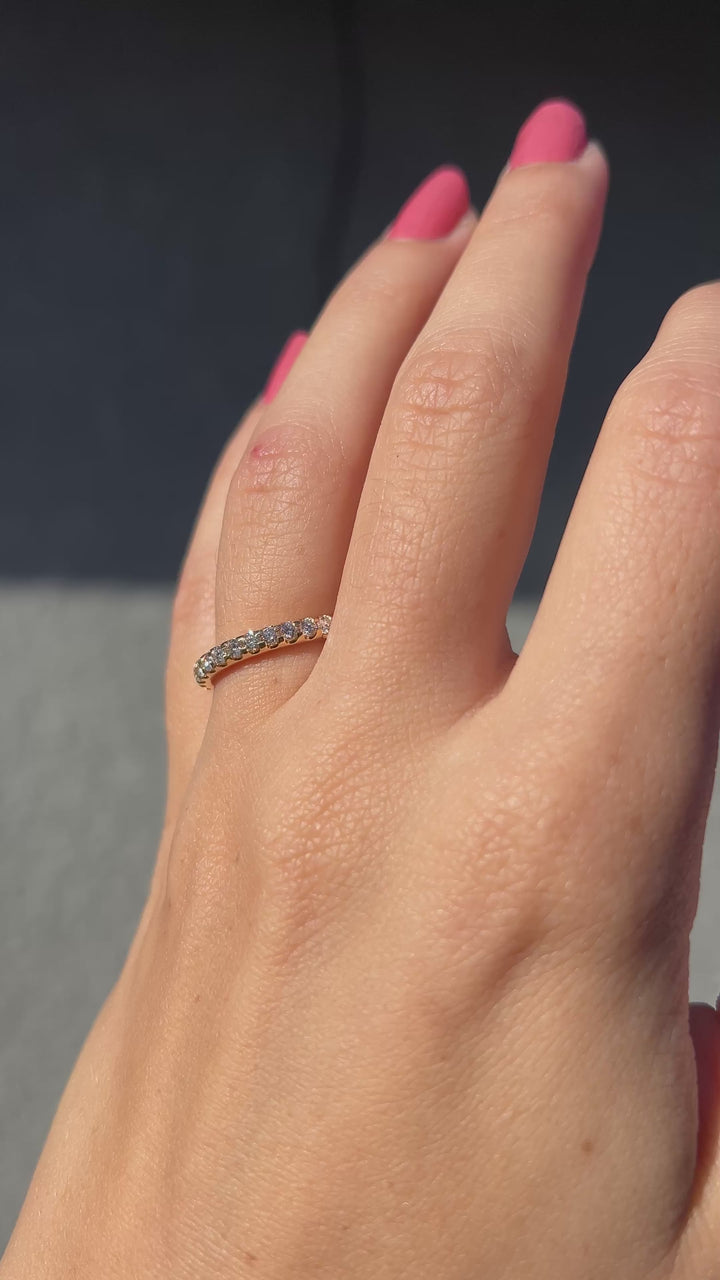 Shine Bright Diamond Band in 18k Yellow Gold