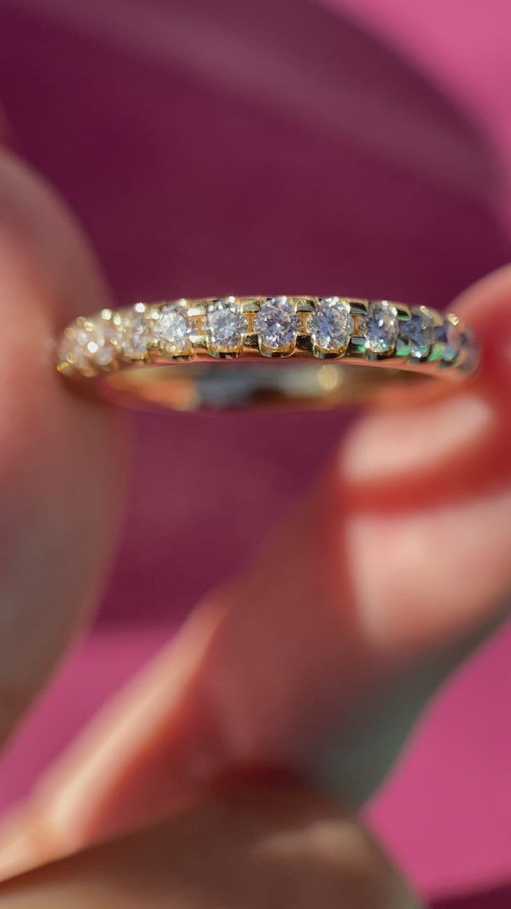 Shine Bright Diamond Band in 18k Yellow Gold