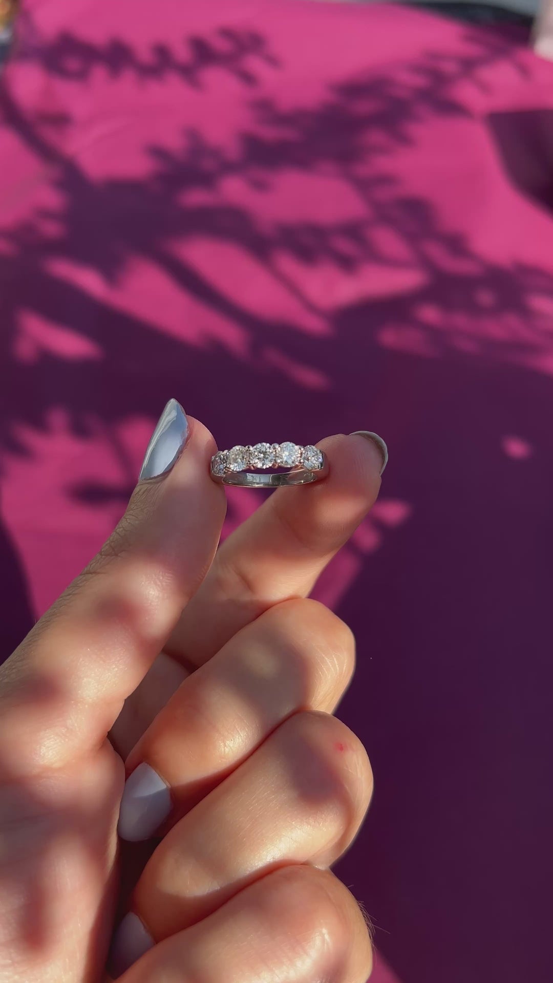 Constellation Diamond Band in 14k White Gold