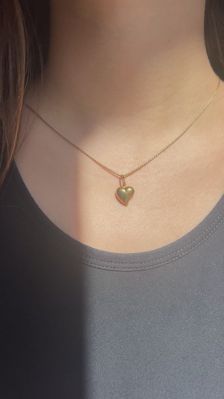 Heart Pendant in 18k Yellow Gold